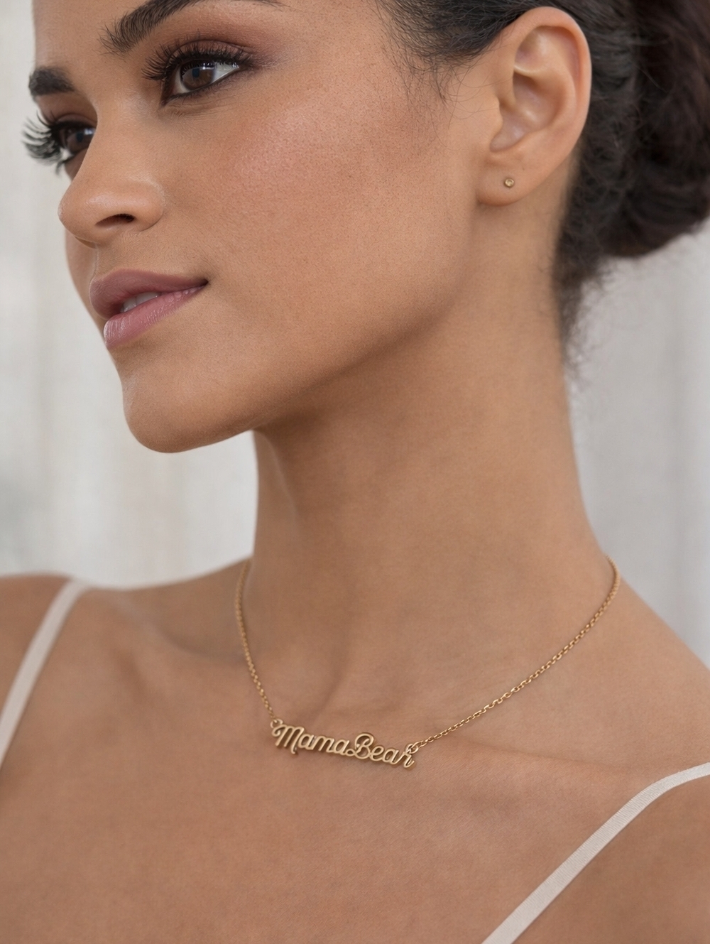 Y2k Mama Bear Dainty Chain Necklace